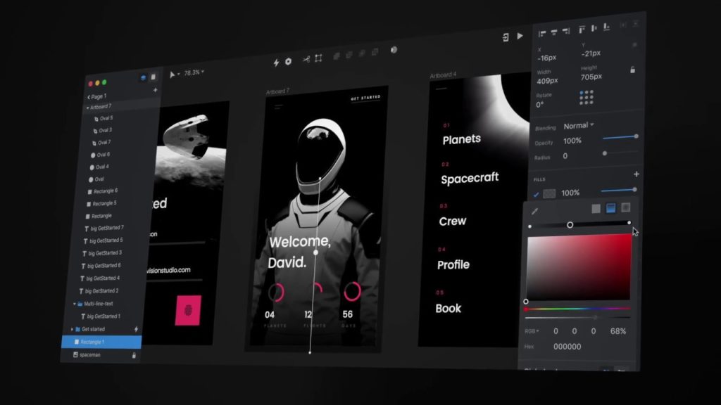 โปรแกรมสร้างต้นแบบ APP ด้วย InVision Studio Jams