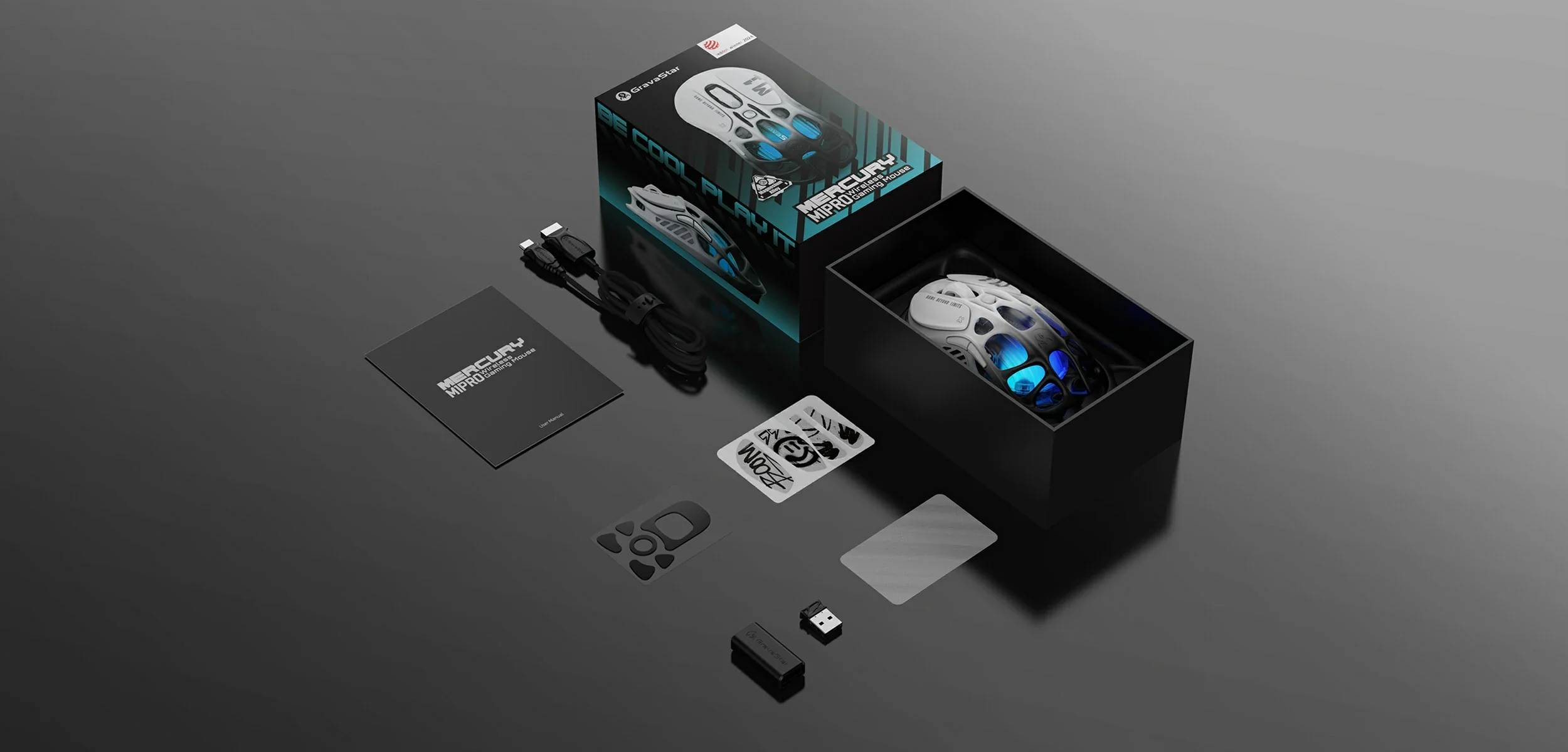 Mercury M1 Pro Gradient Black WHATS INSIDE OF THE BOX