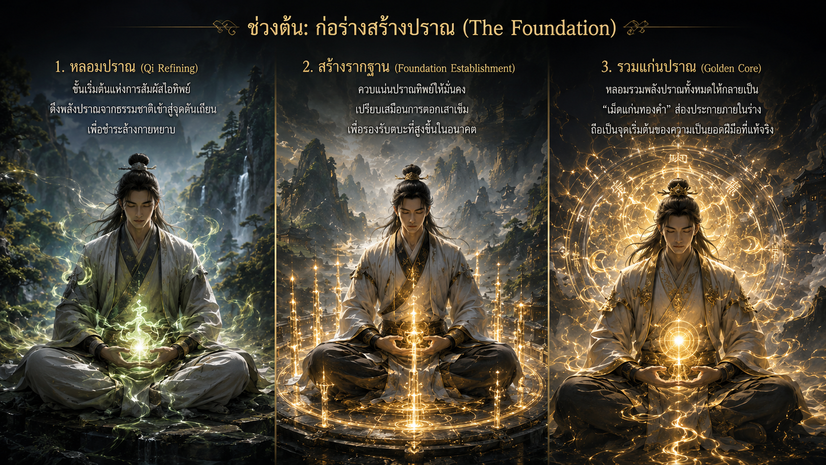ก่อร่างสร้างปราณ The Foundation